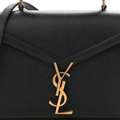 Saint Laurent Grain de Poudre Mini Classic Monogram Cassandra Top Handle Black 7 of 9