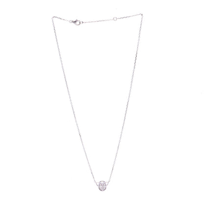 Cartier 18K White Gold Diamond Scarab Necklace 2 of 4