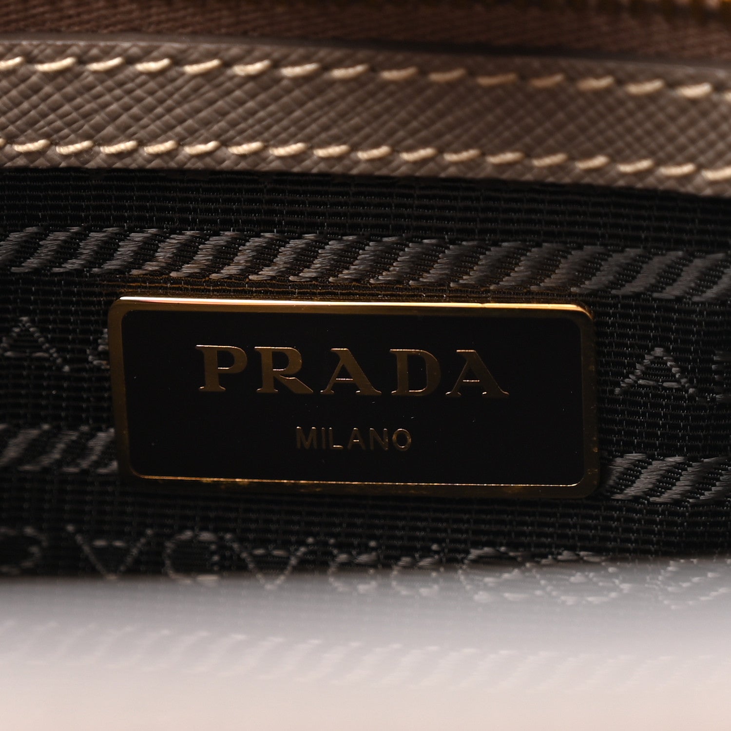 Prada Saffiano Lux Medium Tote Argilla 7 of 14