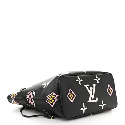 Louis Vuitton Monogram Giant Wild At Heart Neverfull MM Black 5 of 10