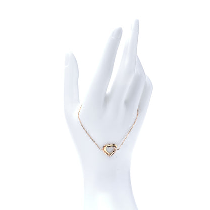 Cartier 18K Pink Yellow White Gold Trinity Heart Bracelet 2 of 6