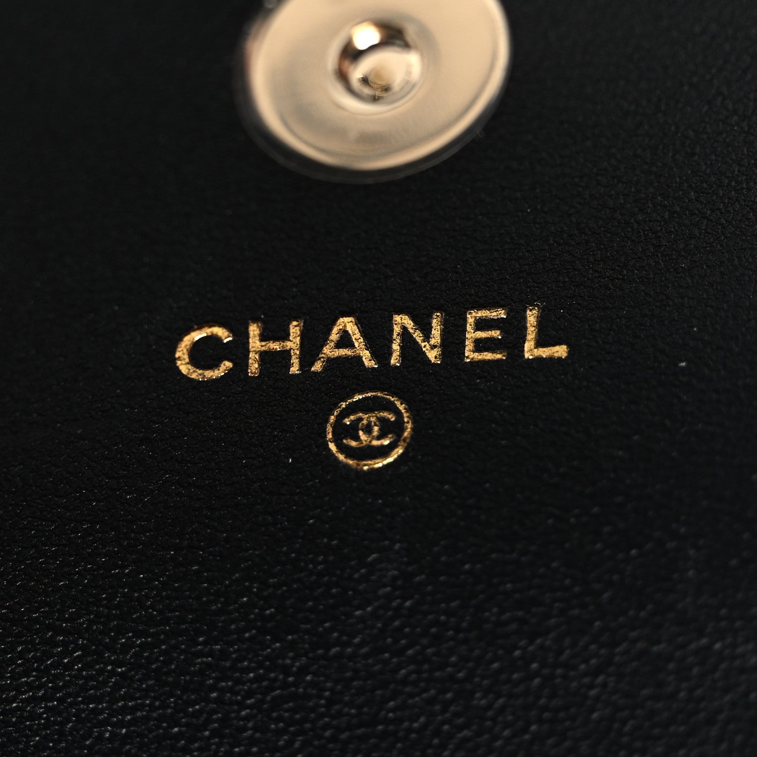 Chanel Lambskin Quilted Pearl Top Handle Clutch With Chain Black 6 of 12