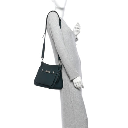 Hermes Taurillon Clemence Jypsiere 28 Vert Cypress 2 of 10