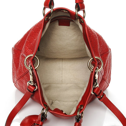 Gucci Guccissima Medium Valentine Top Handle Bag Red 5 of 12