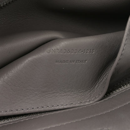 Saint Laurent Calfskin Suede Baby Monogram Downtown Cabas Grey 7 of 10
