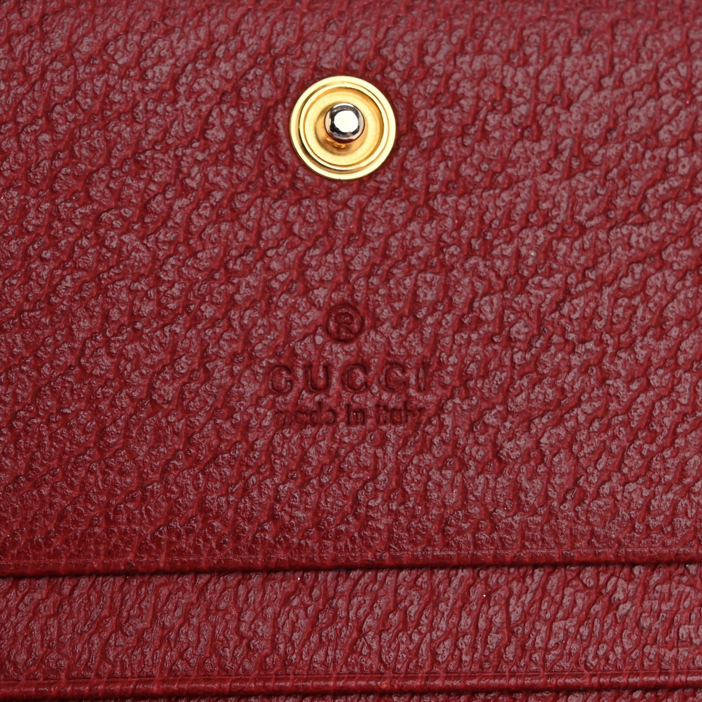 GG Supreme Monogram Flora Web Ophidia Card Case Red