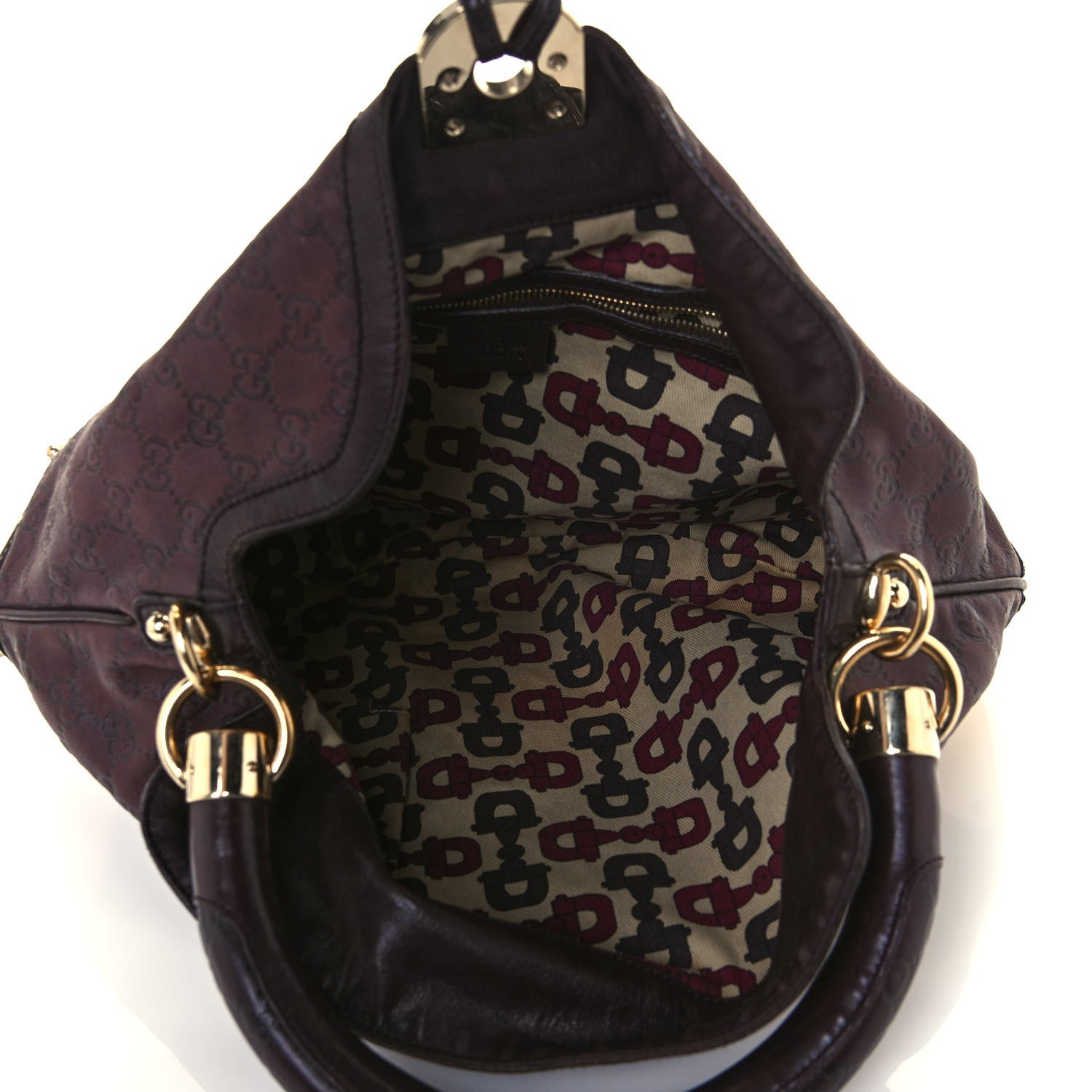 Gucci Guccissima Medium Indy Top Handle Hobo Dark Brown 5 of 18