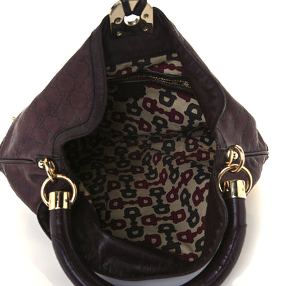 Gucci Guccissima Medium Indy Top Handle Hobo Dark Brown 5 of 18