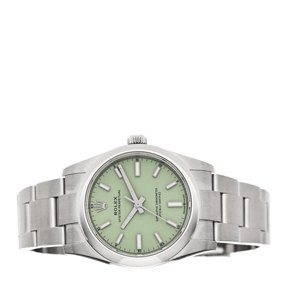 Rolex Stainless Steel 34mm Oyster Perpetual Watch Pistachio 124200 2 of 5