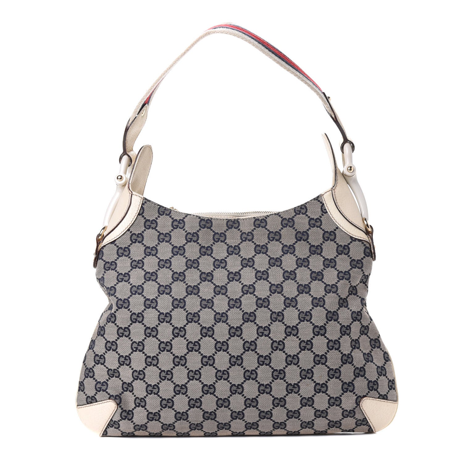 Gucci Monogram Creole Hobo Ivory 1 of 4