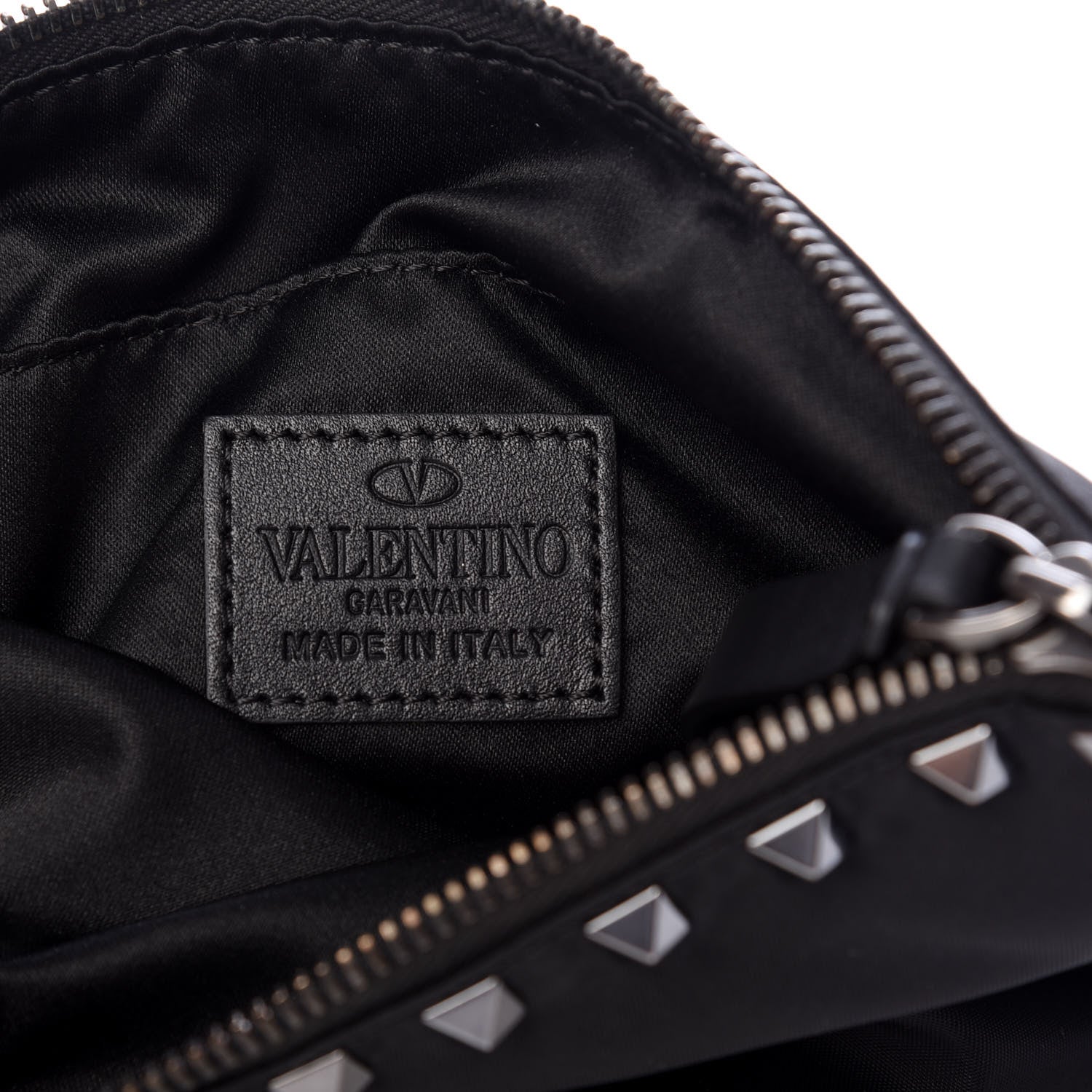 Valentino Garavani Nylon Rockstud Zip Pouch Black 6 of 6