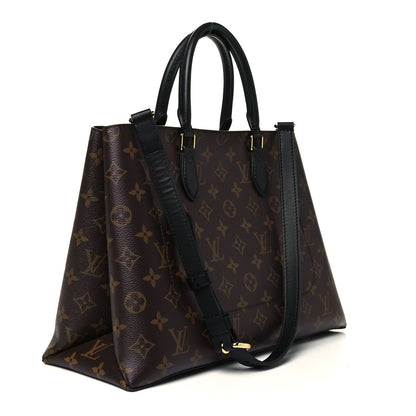Louis Vuitton Monogram Flower Tote Black 3 of 9