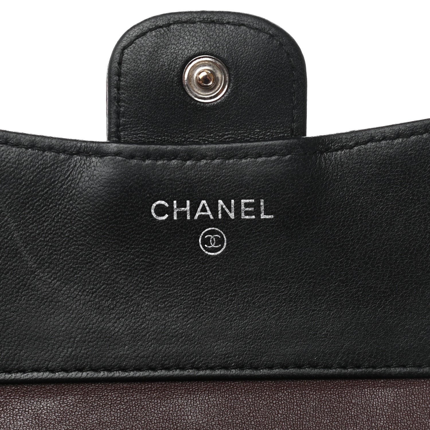 Chanel Lambskin Quilted Compact Flap Wallet Black 6 of 9