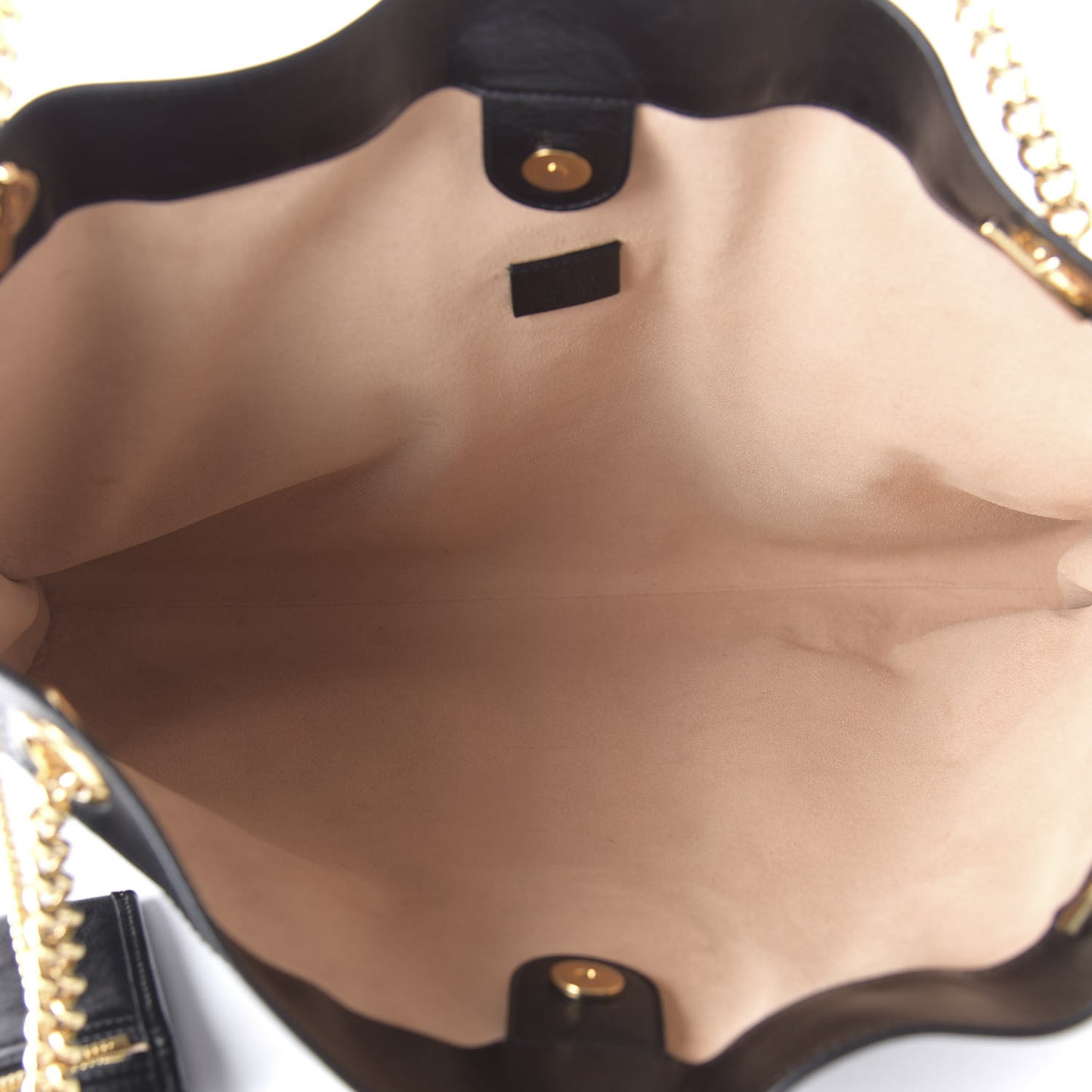 Calfskin Large Rajah Chain Tote Black