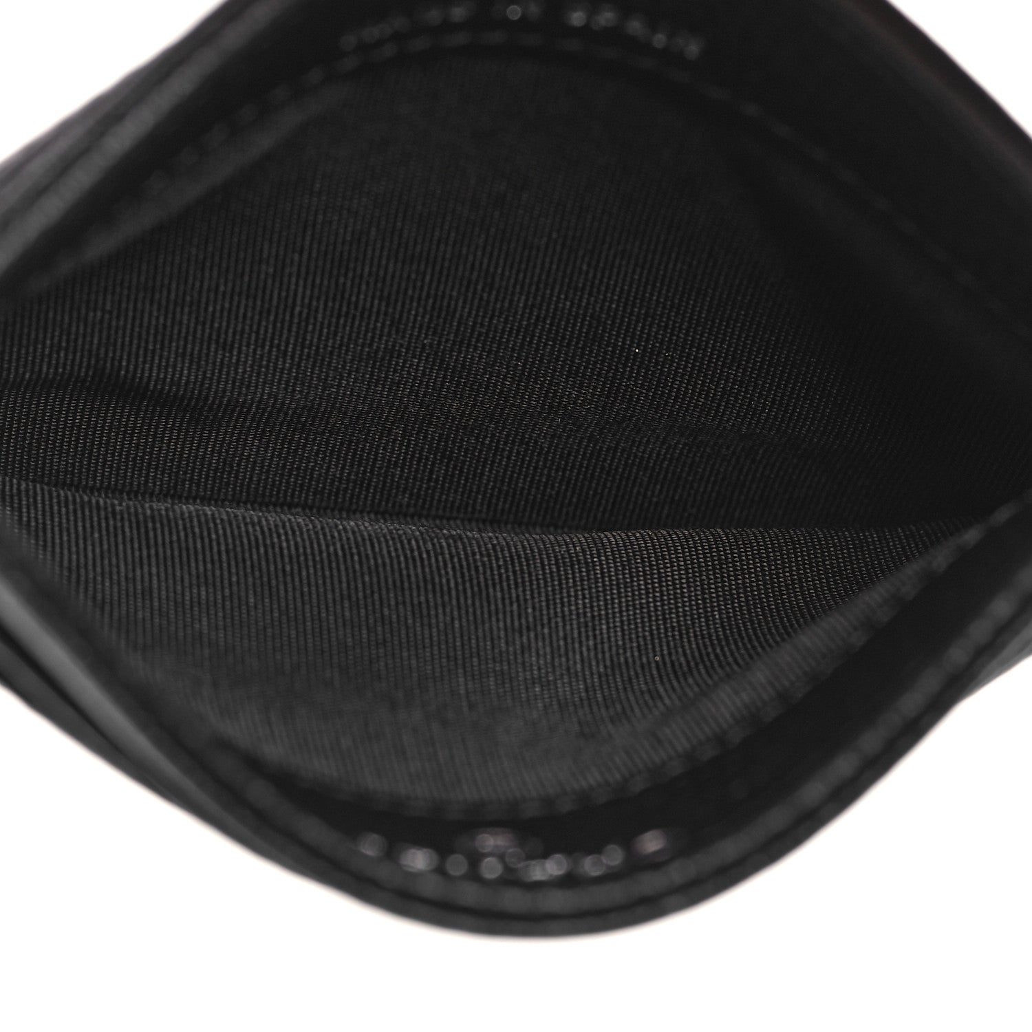 Chanel Grained Calfskin CC Card Holder Black 5 of 9