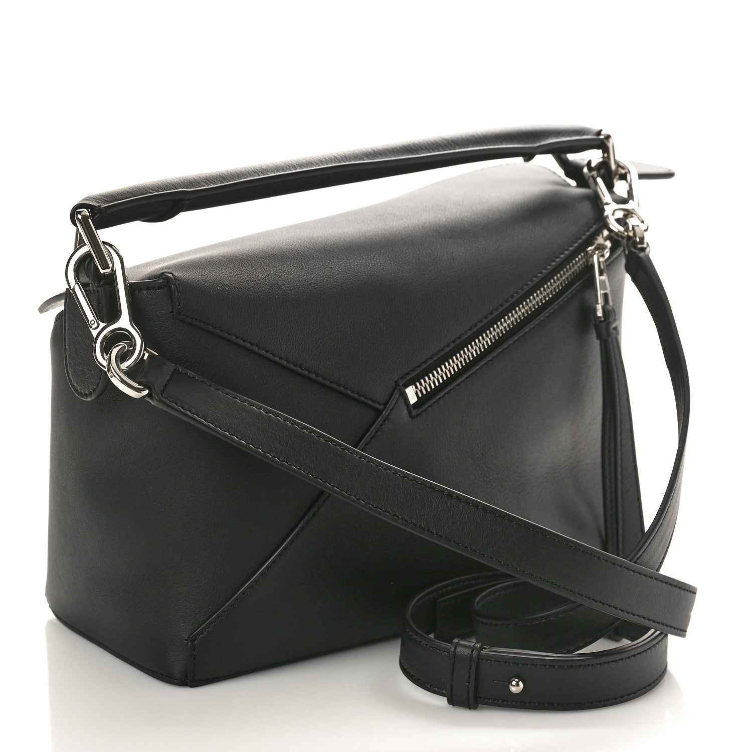Loewe Calfskin Small Puzzle Bag Black 2 of 8