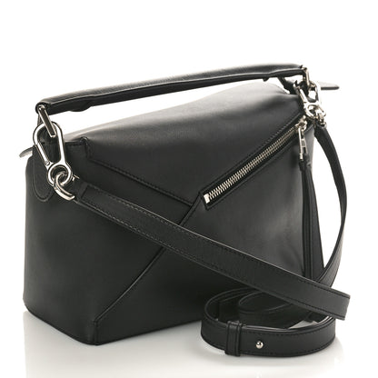 Loewe Calfskin Small Puzzle Bag Black 2 of 8