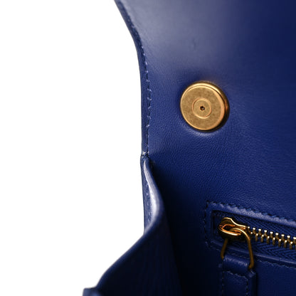 Saint Laurent Smooth Calfskin Carre Satchel Royal Blue 12 of 16