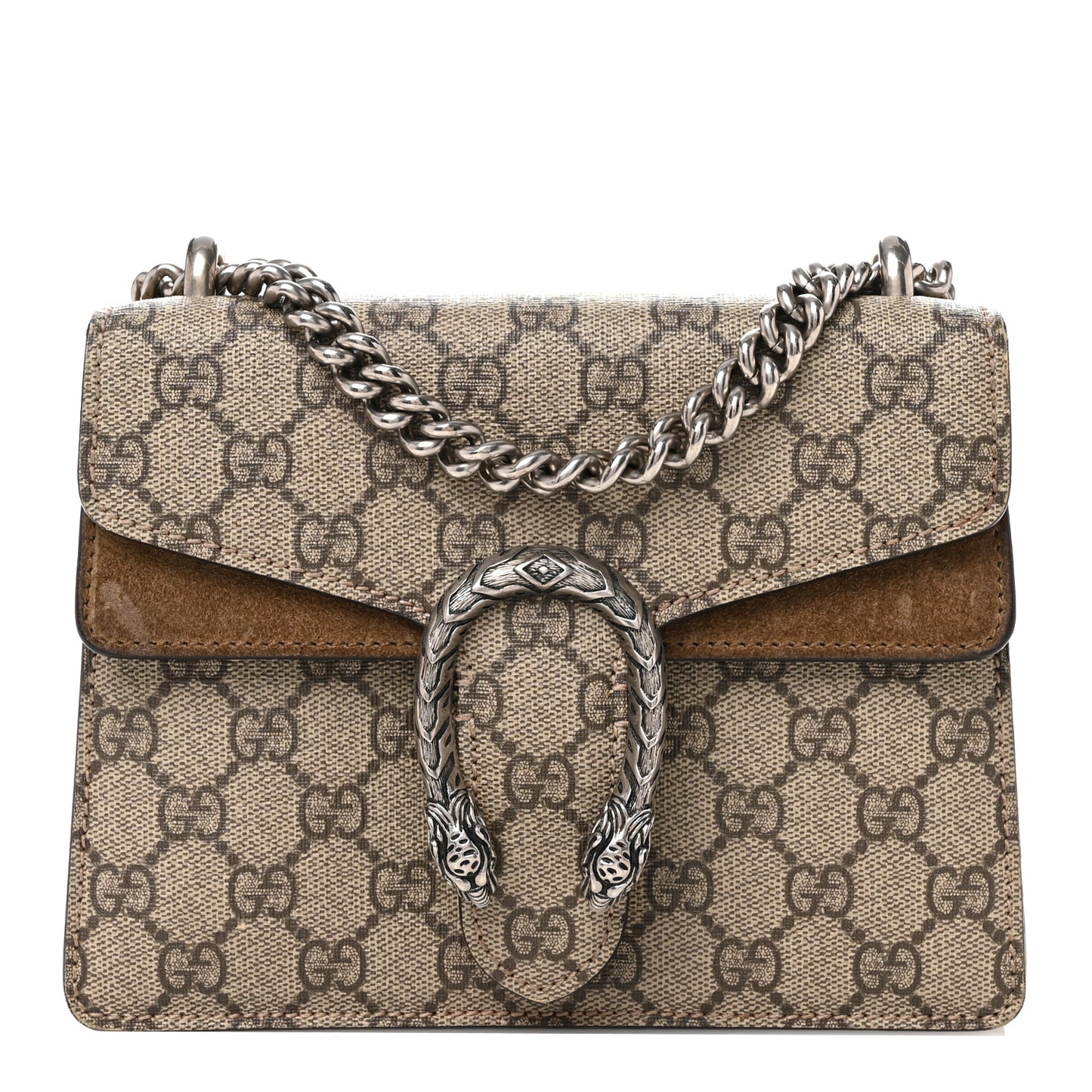 GG Supreme Monogram Mini Dionysus Shoulder Bag Taupe