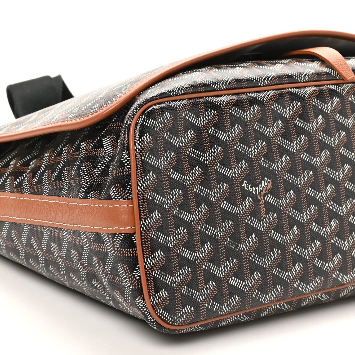 Goyard Goyardine Capetien Messenger Bag Black Gold 9 of 11