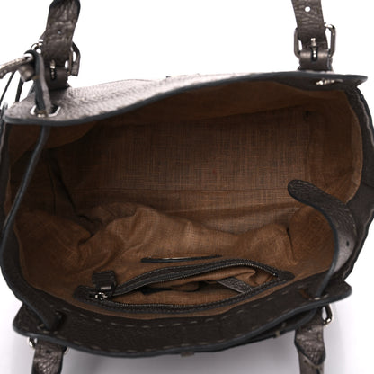 Fendi Cuoio Romano Selleria Small Villa Borghese Tote Peltro 5 of 10