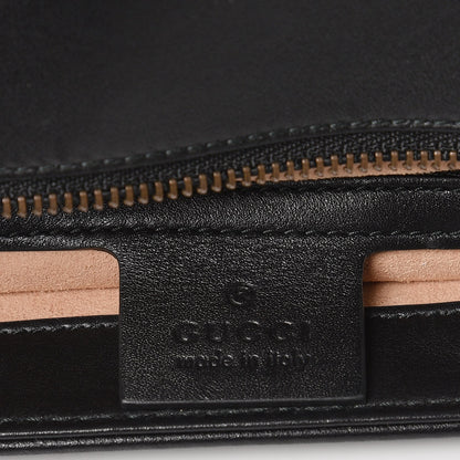 Gucci Calfskin Matelasse Medium GG Marmont Shoulder Bag Black 7 of 8