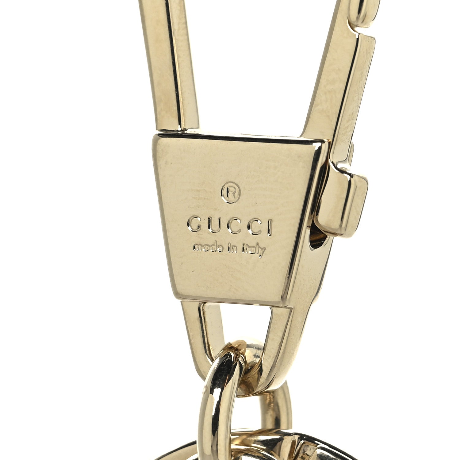 Gucci GG Supreme Monogram Dog Shaped Bag Charm Light Pink 3 of 3