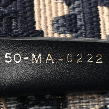 Christian Dior Oblique Small Book Tote Blue Multicolor 7 of 13
