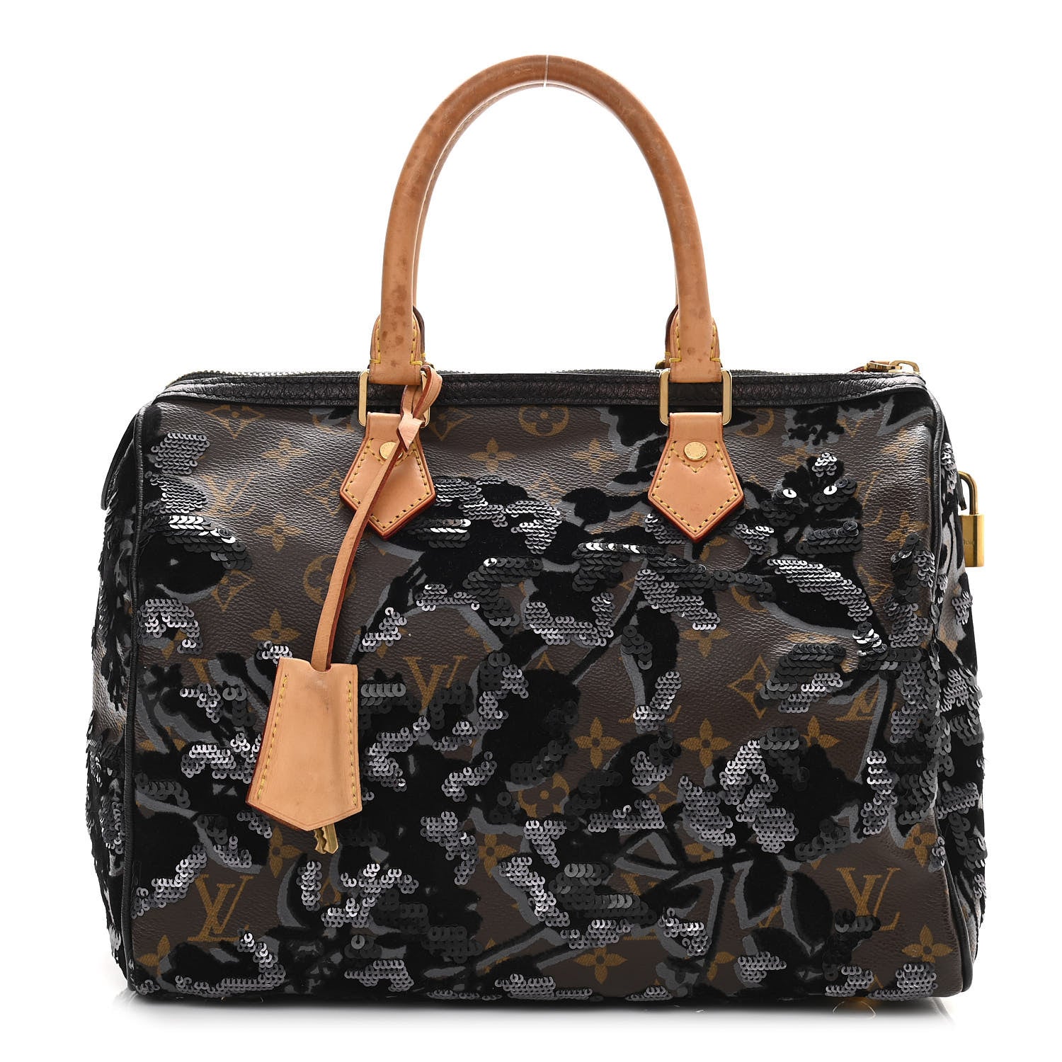Louis Vuitton Monogram Fleur De Jais Sequins Speedy 30 1 of 14