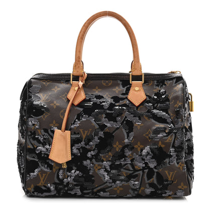 Louis Vuitton Monogram Fleur De Jais Sequins Speedy 30 1 of 14
