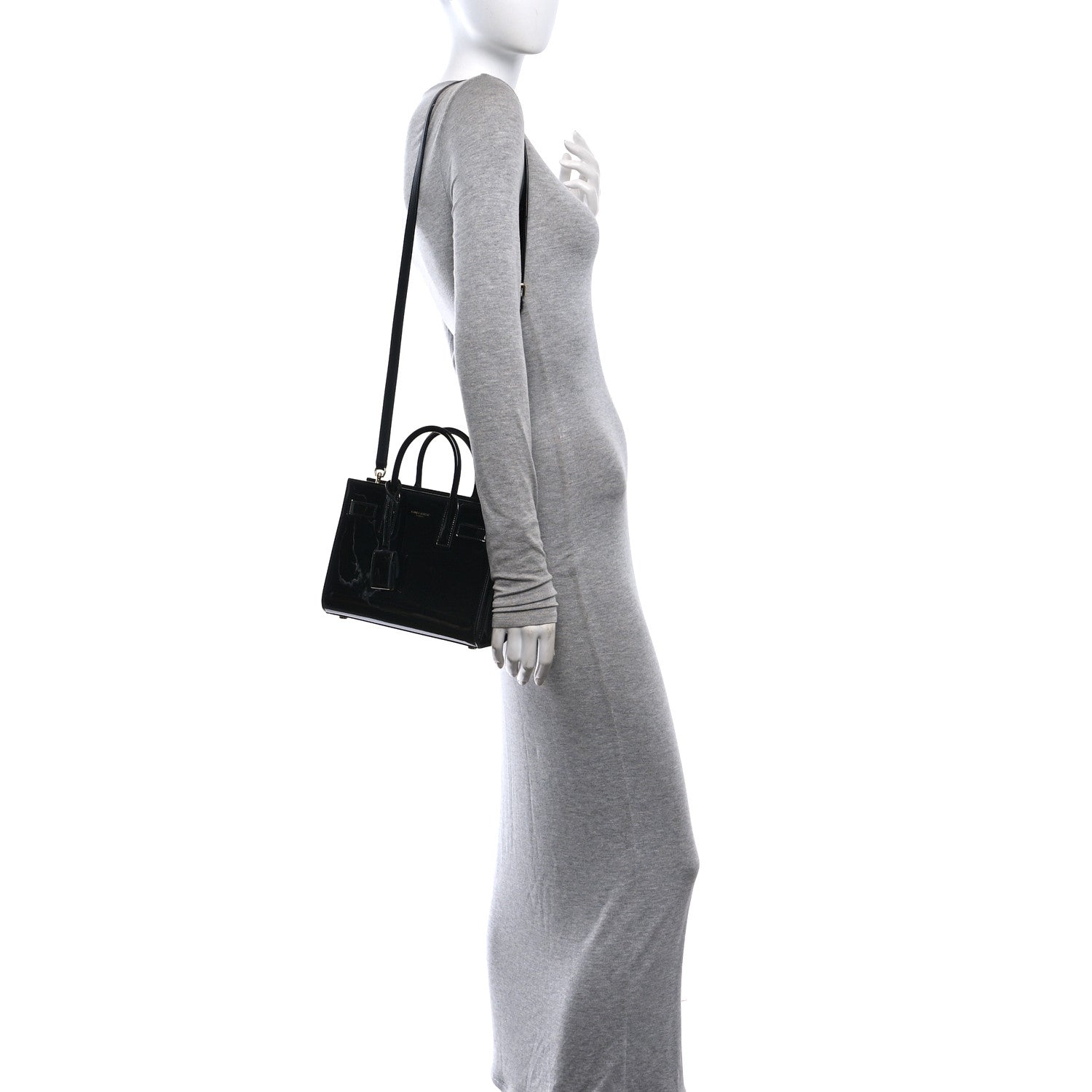 Saint Laurent Patent Nano Sac de Jour Black Black 2 of 10