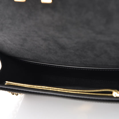 Louis Vuitton Calfskin Chain Louise GM Black 5 of 6
