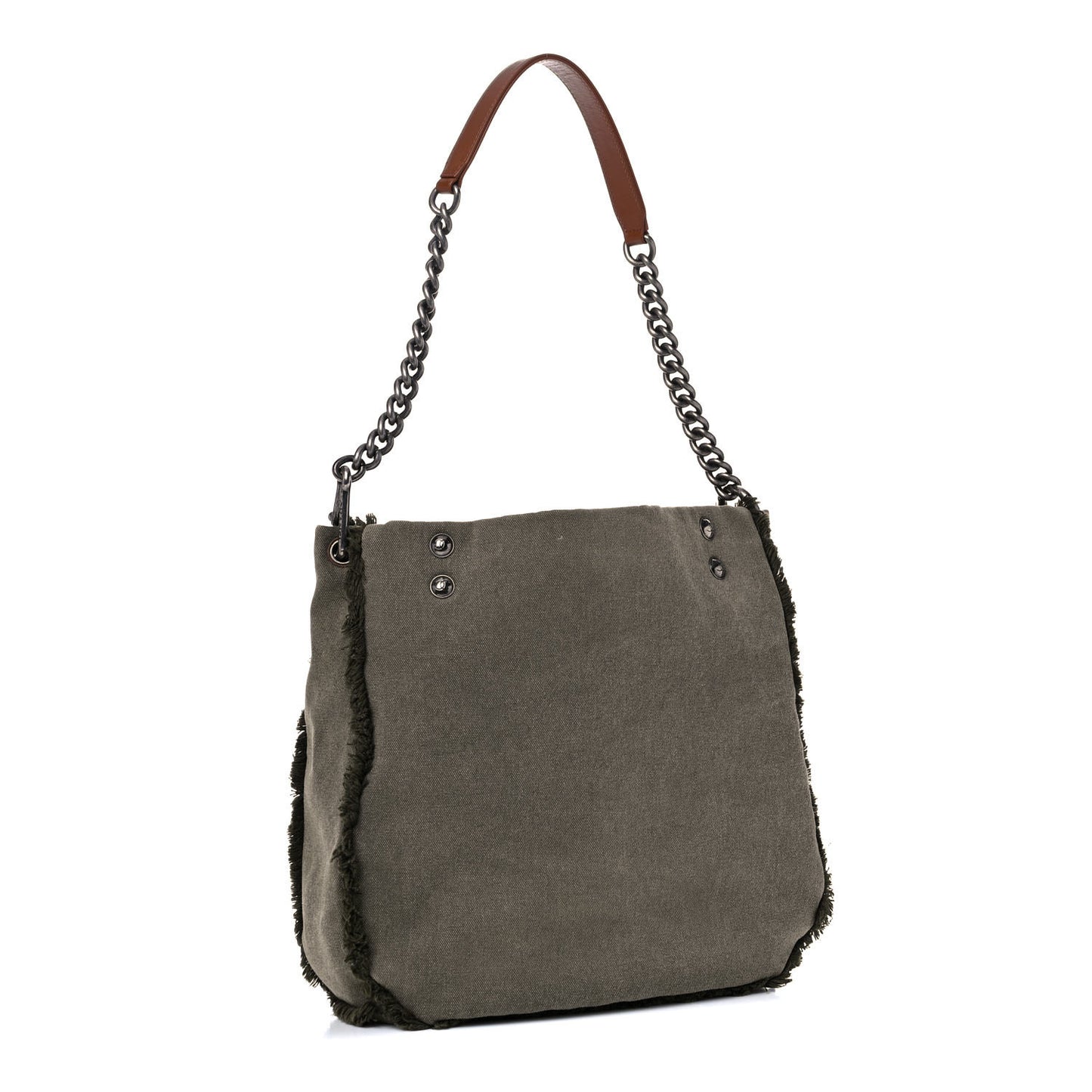 Canvas Sequins Cubano Trip Hobo Khaki