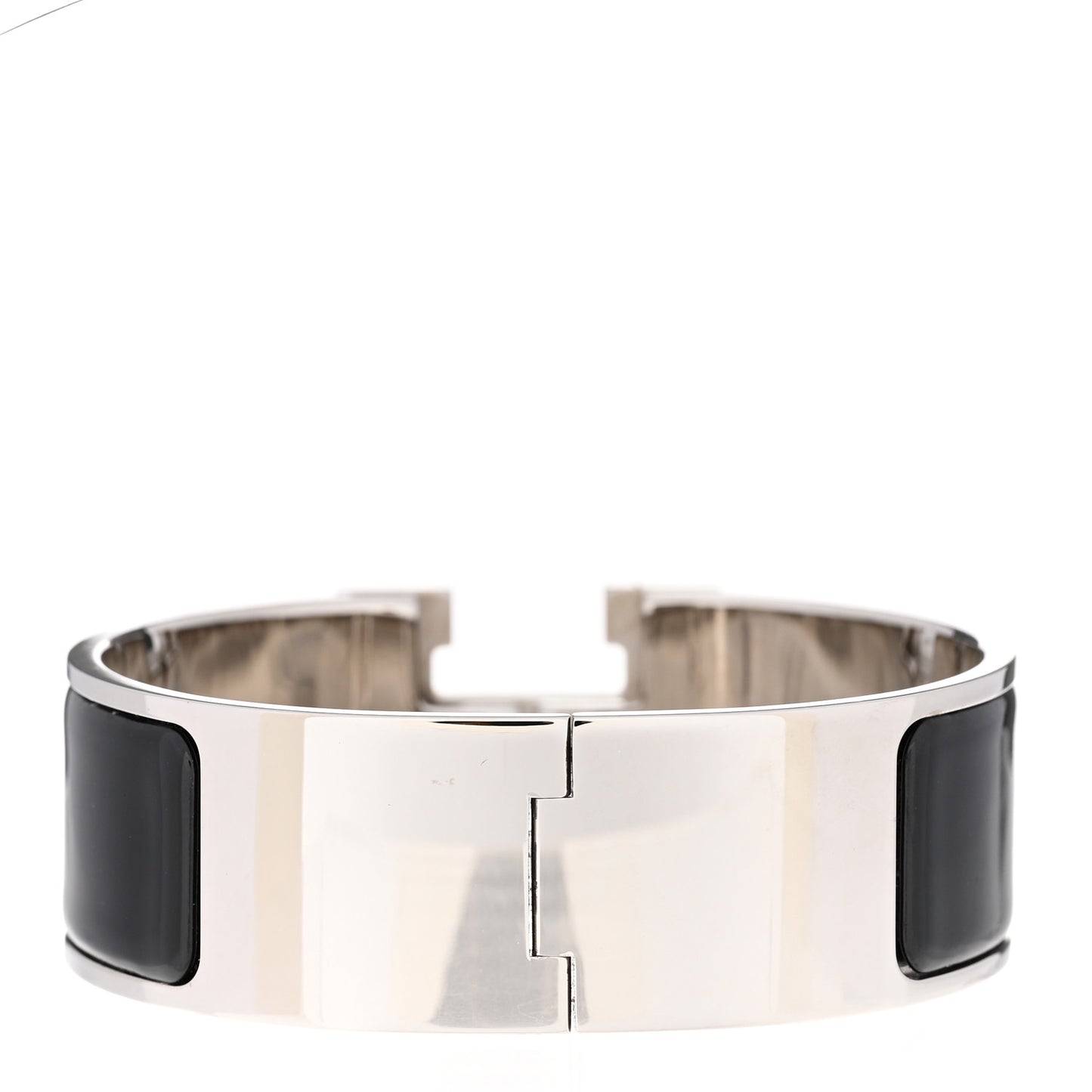 Enamel Wide Clic Clac H Bracelet PM Black