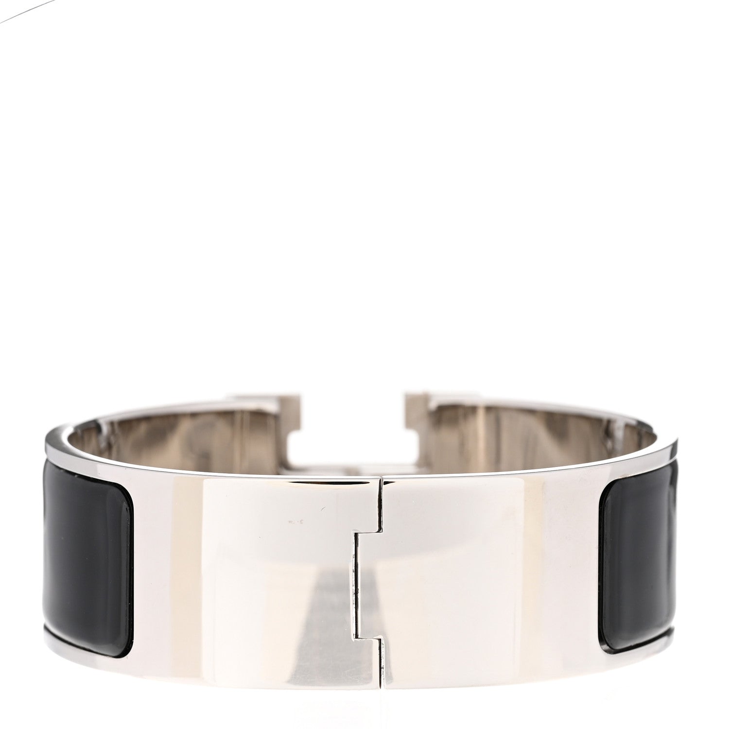 Hermes Enamel Wide Clic Clac H Bracelet PM Black 3 of 5