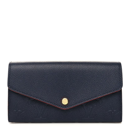 Louis Vuitton Empreinte Sarah Wallet NM Marine Rouge 1 of 9