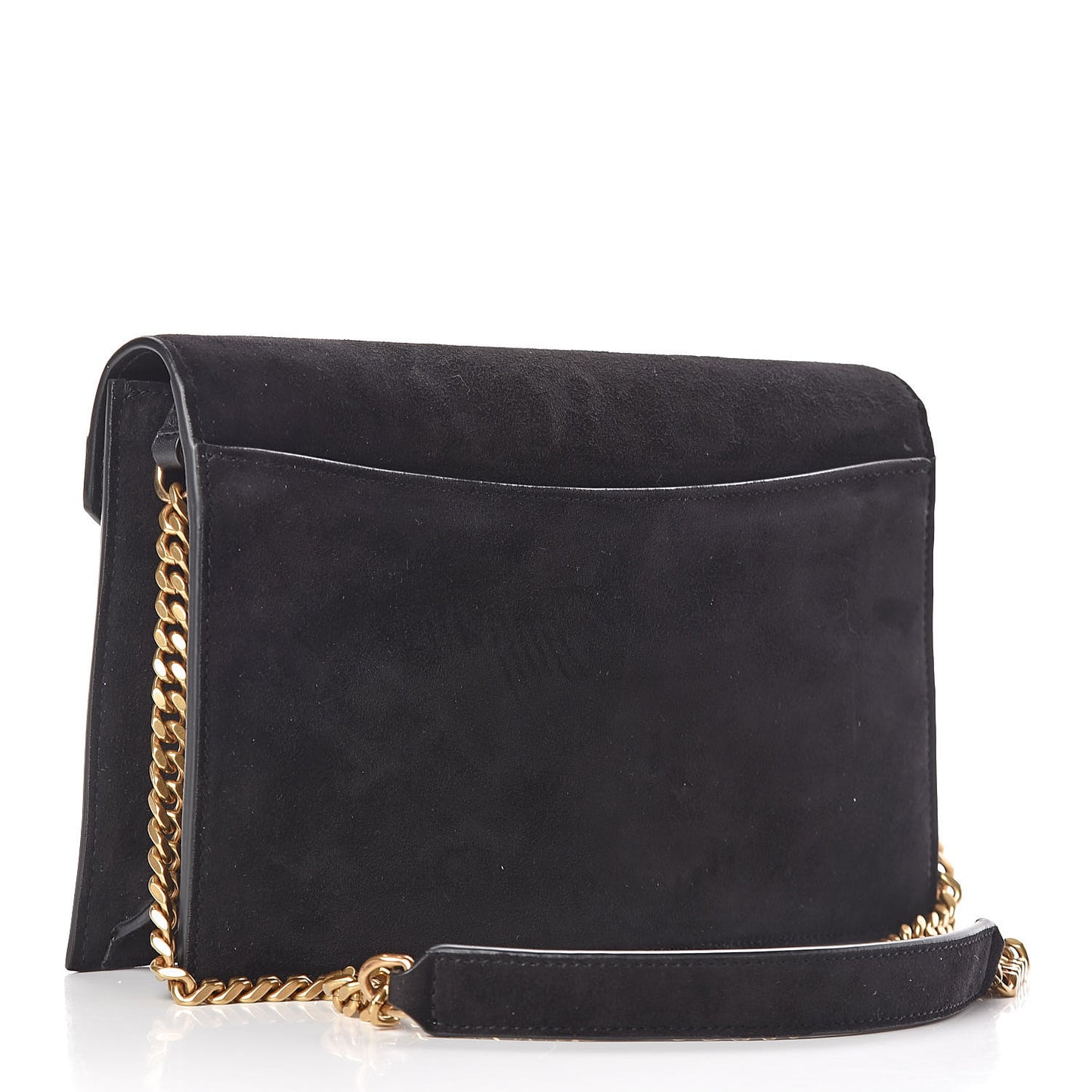 Suede Calfskin Monogram Le Sept Chain Bag Black