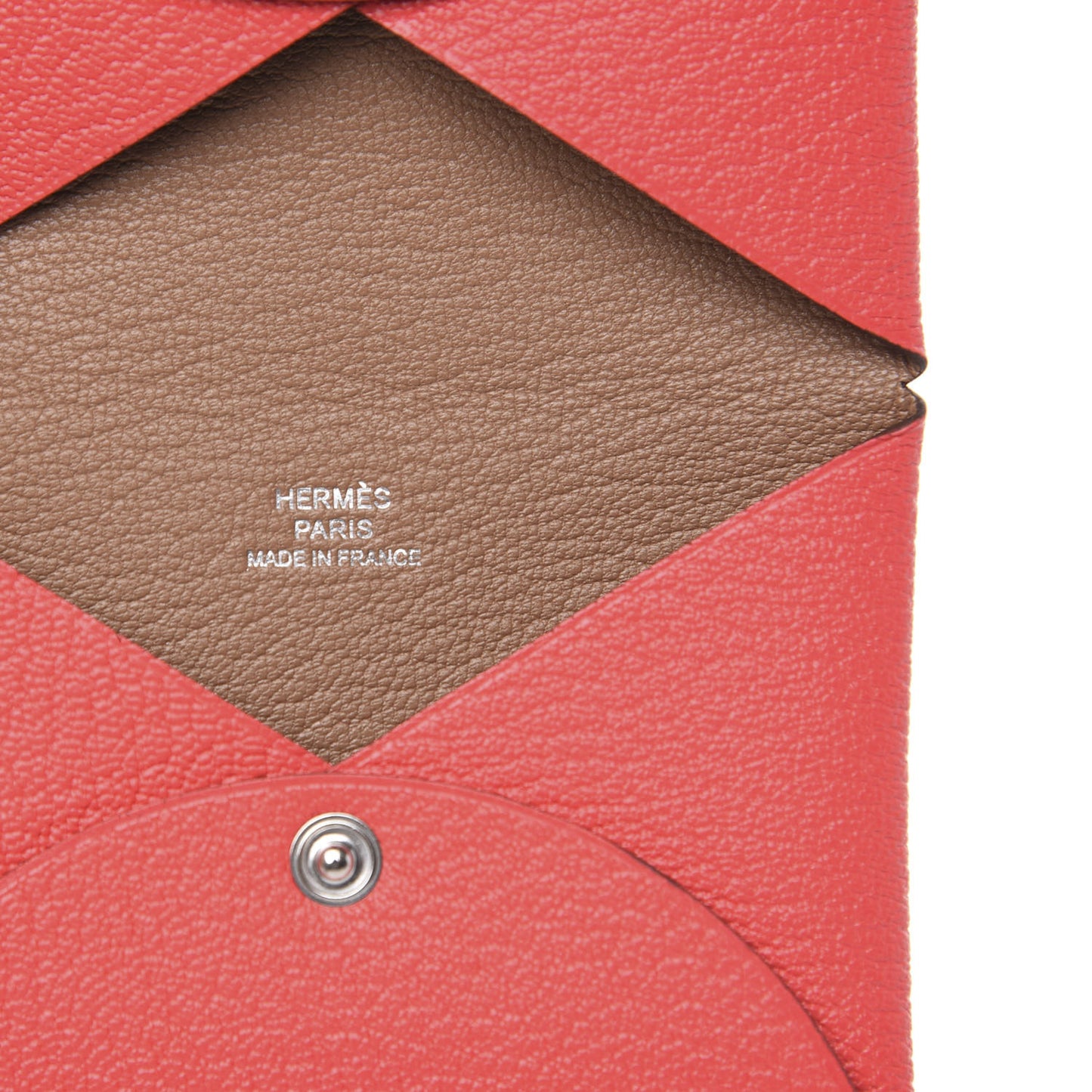 Chevre Mysore Verso Calvi Card Case Rose Texas Quebracho