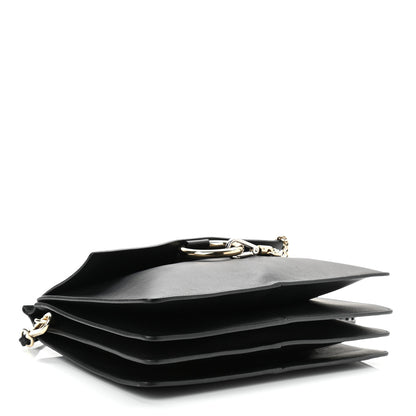 Chloe Suede Calfskin Medium Faye Shoulder Bag Black 4 of 12