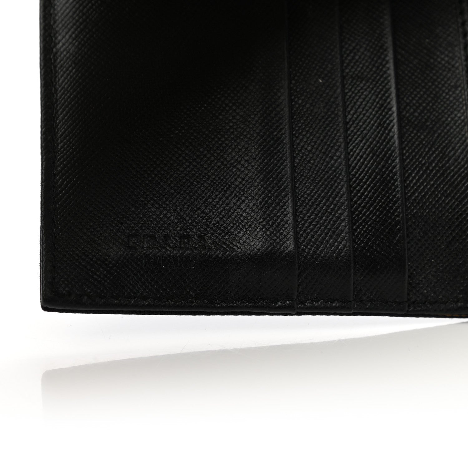 Prada Tessuto Nylon Tri-Fold Compact Wallet Mora 7 of 8