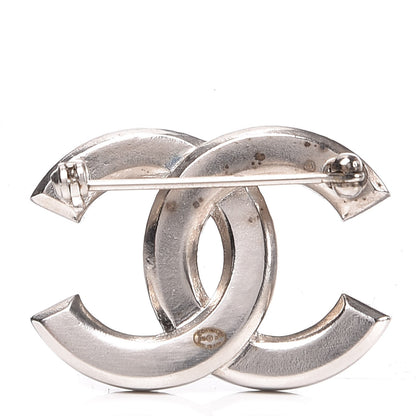 Chanel Crystal Baguette CC Brooch Grey Silver 3 of 6