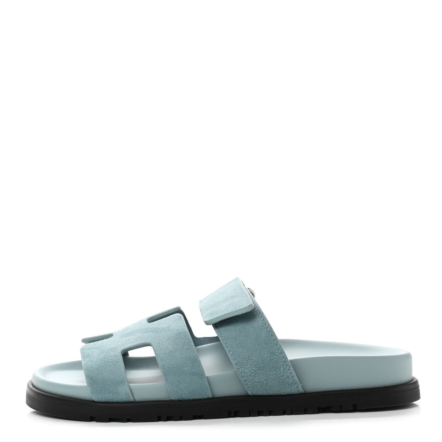 Suede Goatskin Womens Chypre Sandals 36 Vert d'Eau
