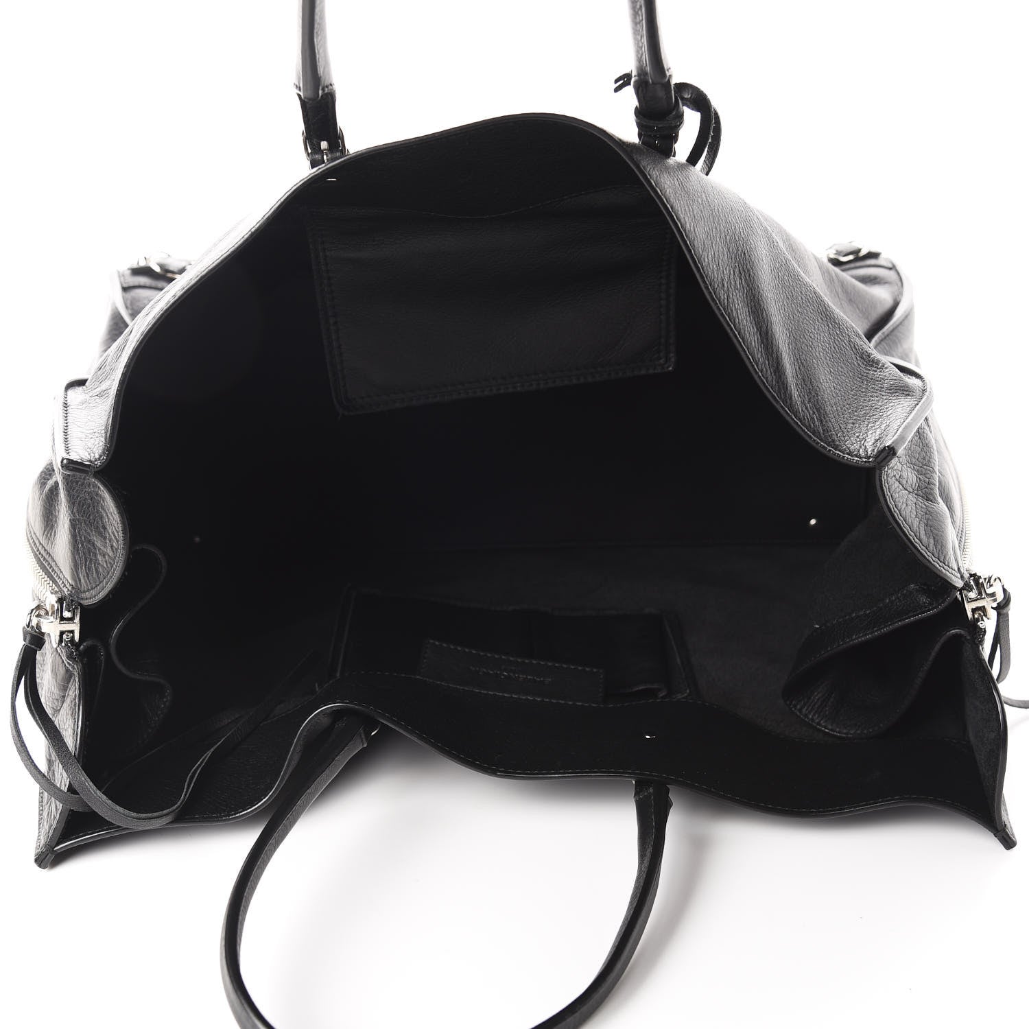 Balenciaga Supple Calfskin Papier A4 Zip Around Tote Black 5 of 10