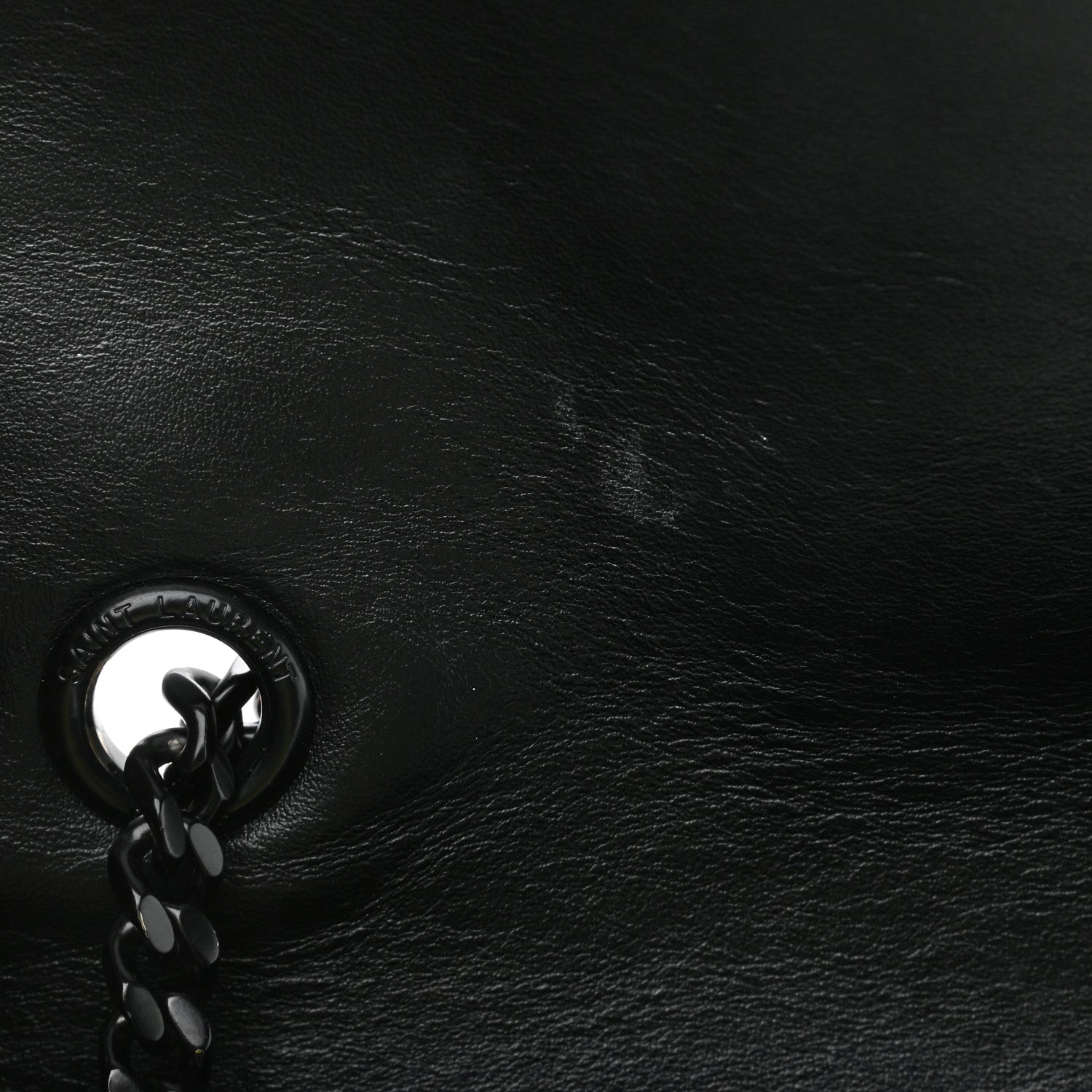 Saint Laurent Calfskin Y Quilted Monogram Medium Loulou Chain Satchel Black 11 of 11