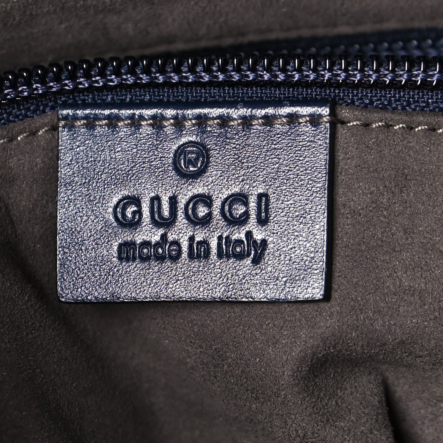 Gucci Guccissima Signature Small Messenger Bag Blue 6 of 14