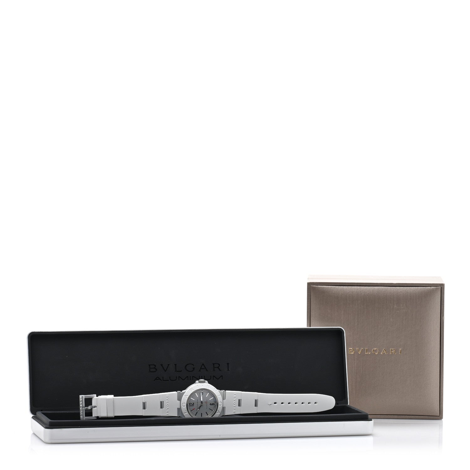 Bulgari Aluminum Rubber 40mm Diagono Automatic Watch White 6 of 6