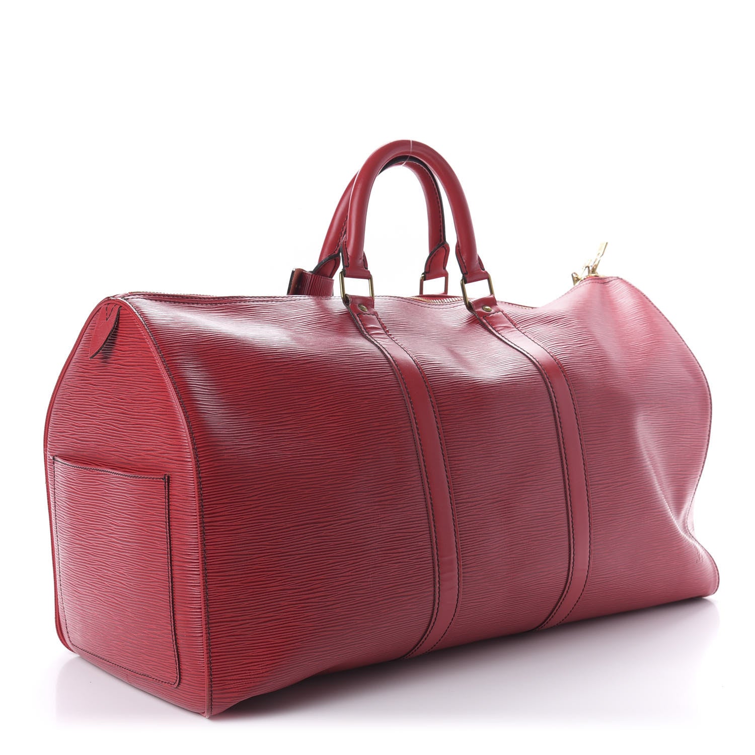 Louis Vuitton Epi Keepall 50 Castillan Red 2 of 9