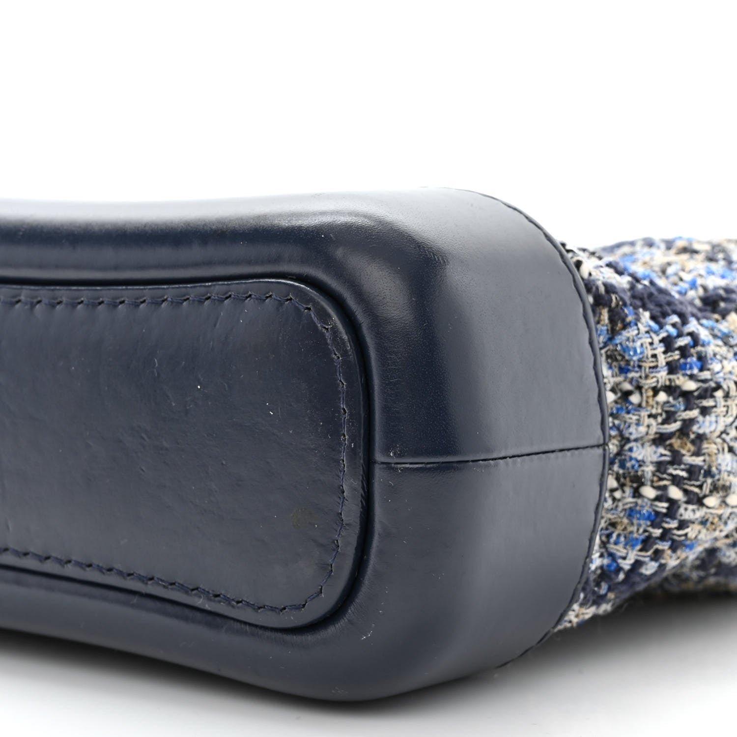 Chanel Tweed Calfskin Small Gabrielle Hobo Blue 10 of 10