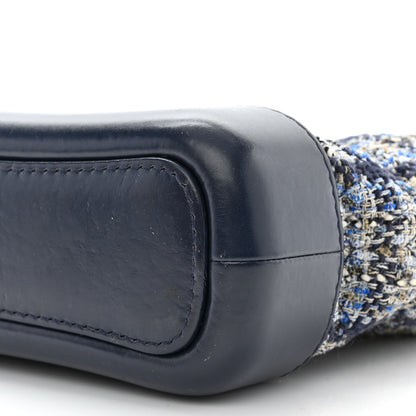Chanel Tweed Calfskin Small Gabrielle Hobo Blue 10 of 10