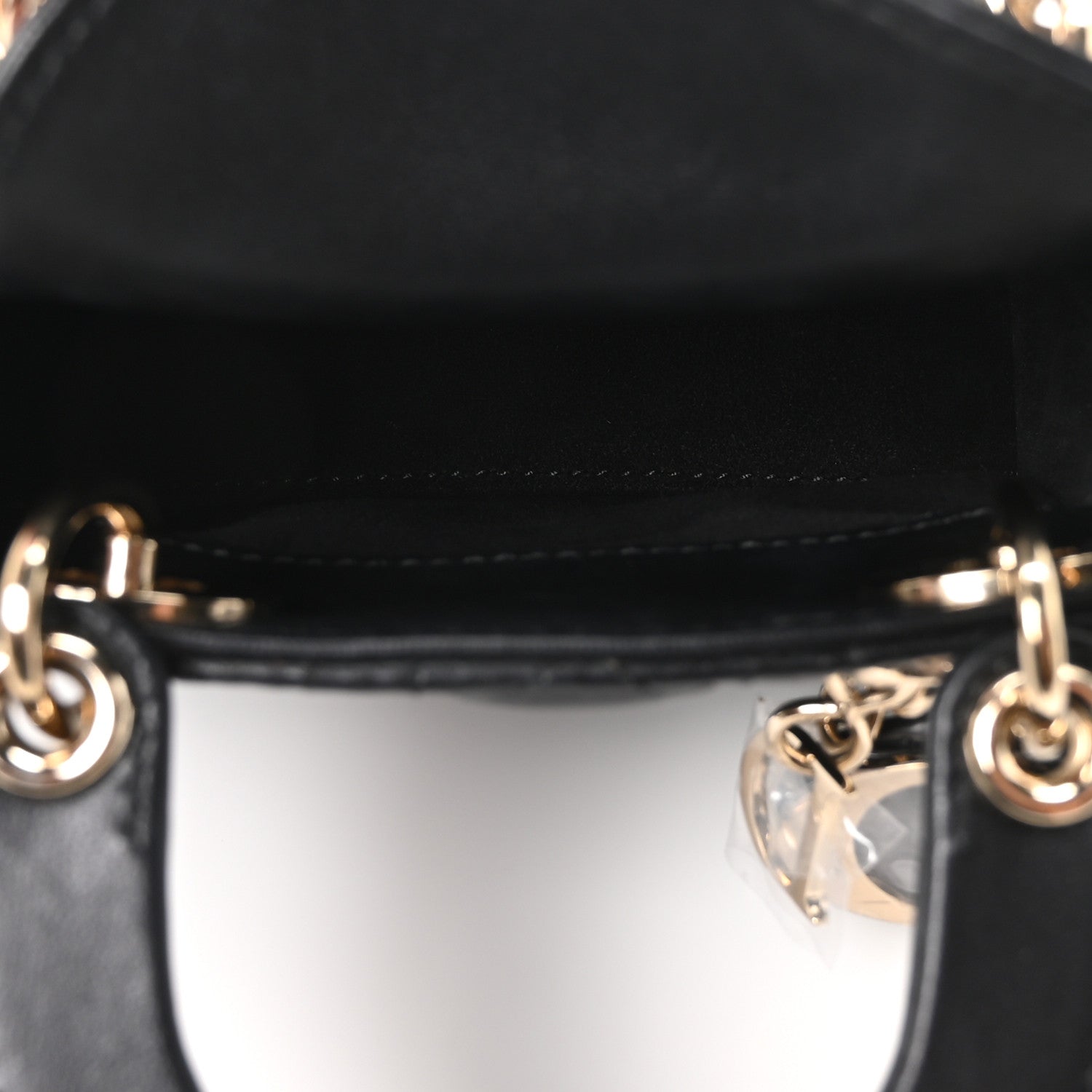 Christian Dior Lambskin Cannage Micro Lady Dior Black 5 of 11